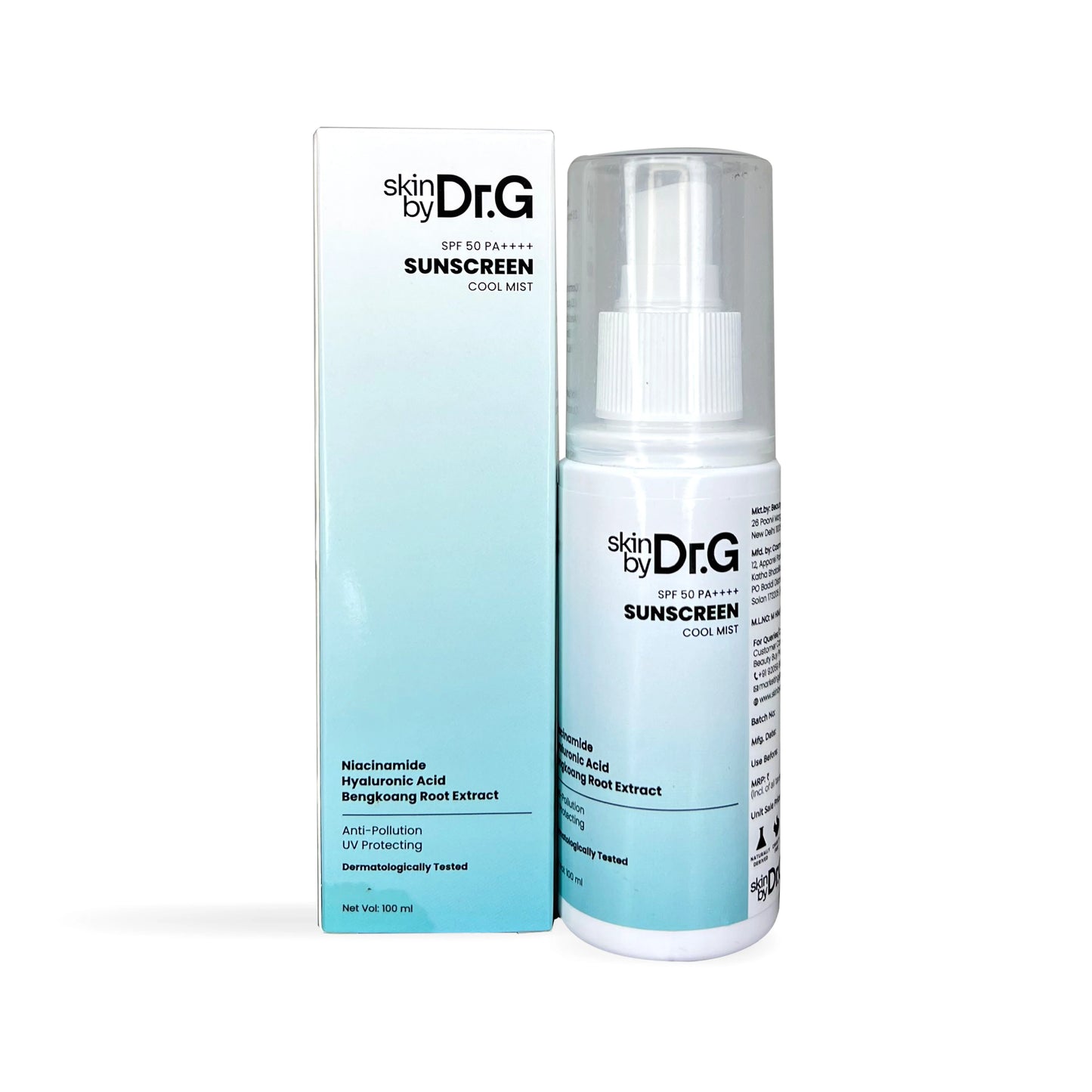 Skinby Dr. G SPF 50 Sunscreen Cool Mist – Lightweight, Hydrating UV Protection for All Skin Types