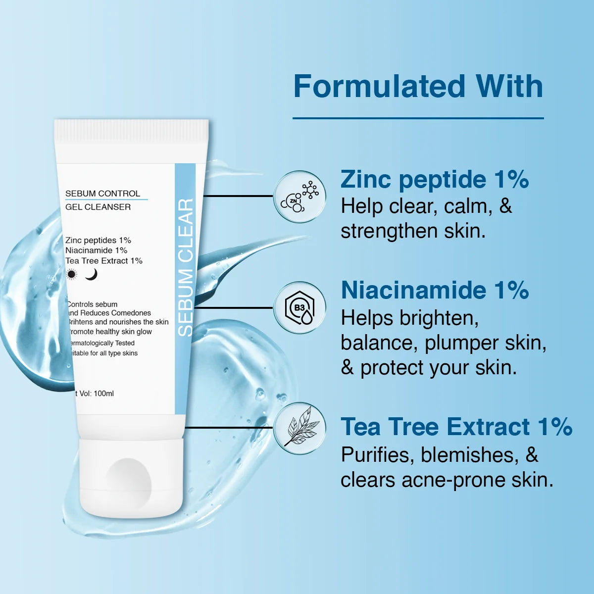 Skinby Dr.G Sebum Control Face Wash: Anti Acne Face Wash | Treats Open Pores