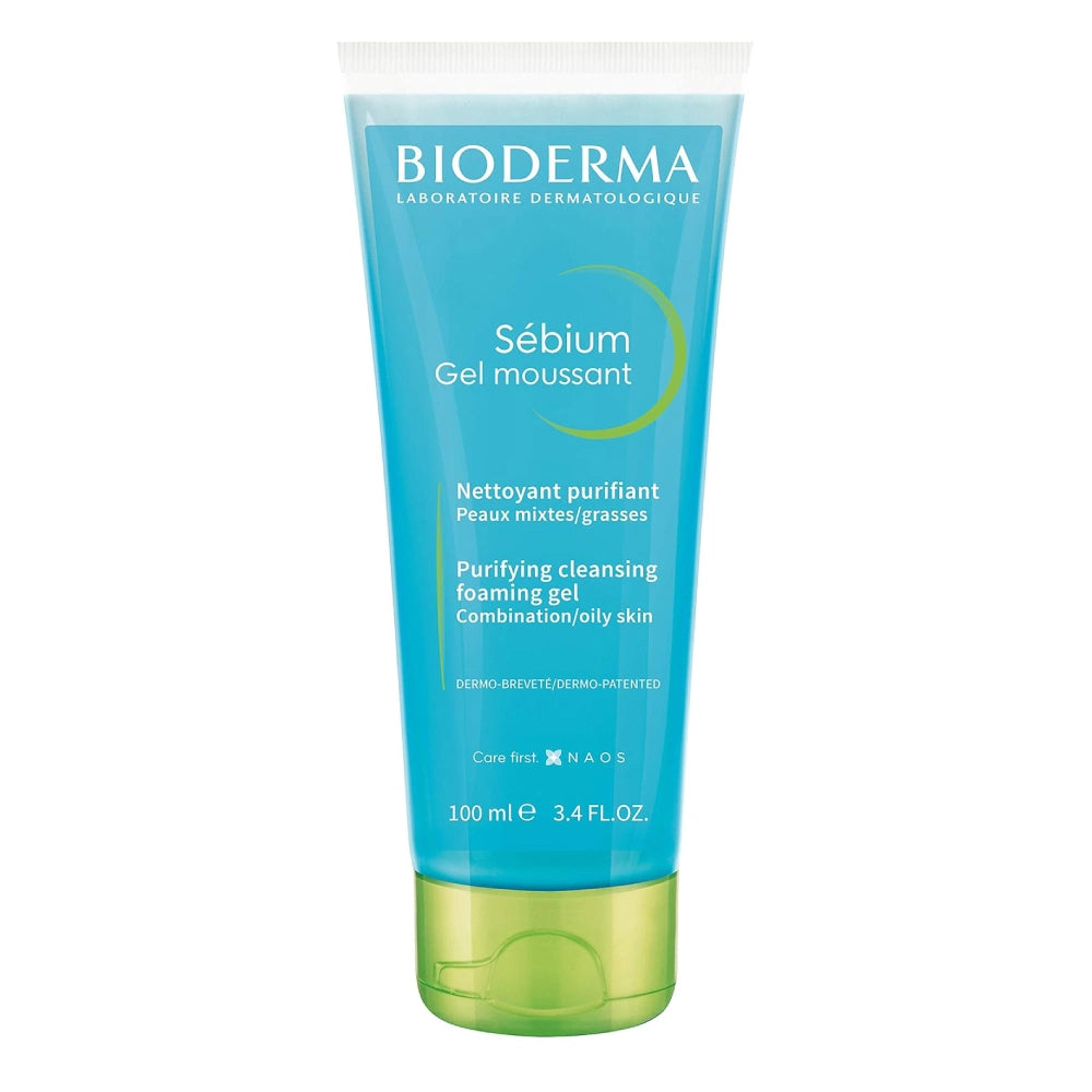 Bioderma Sebium Gel Moussant | Purifying Foaming Cleanser for Combination to Oily Skin, 100ml