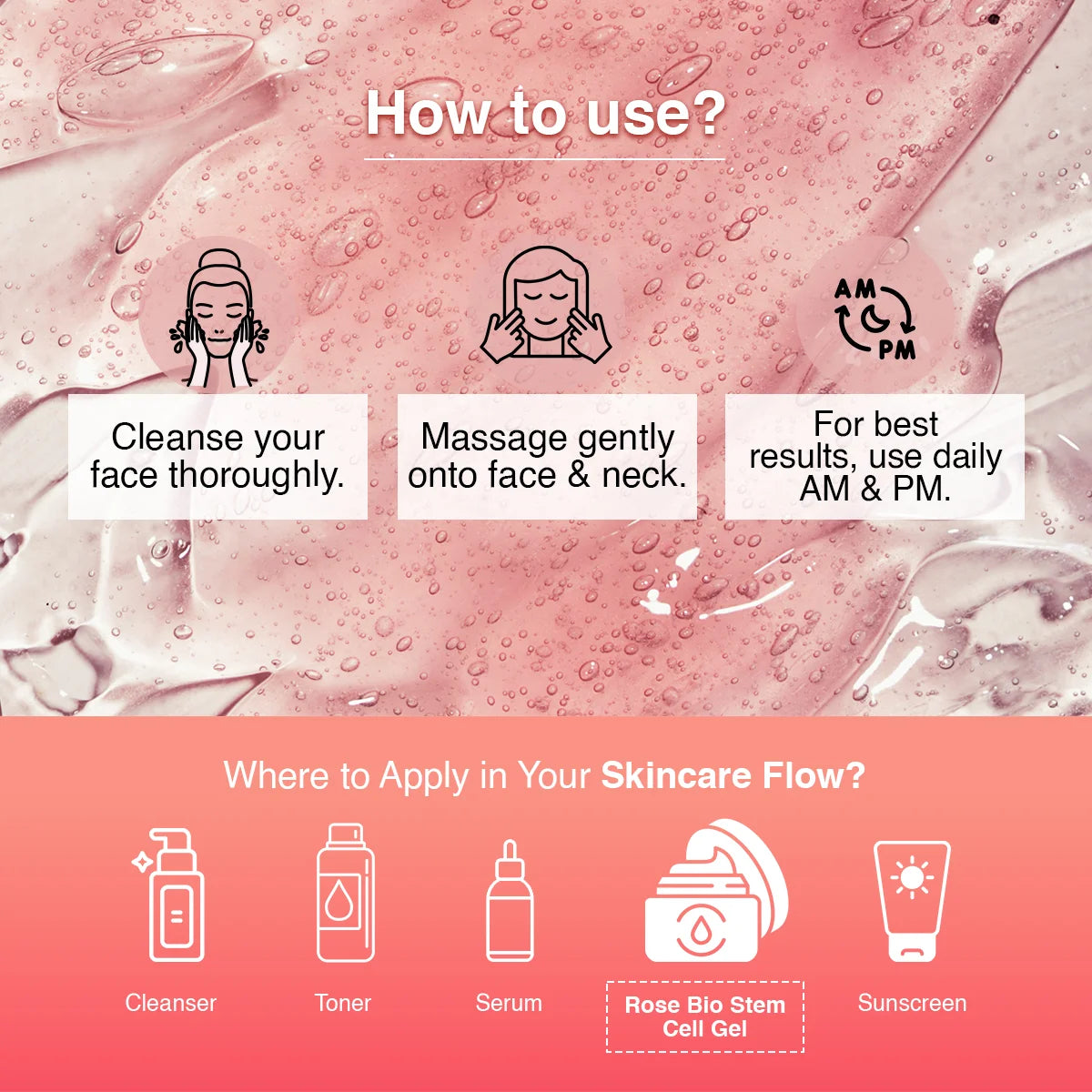Skinby Dr.G Rose Bio Stem Cell Gel | Hydrating & Revitalizing Gel with Rose Stem Cells