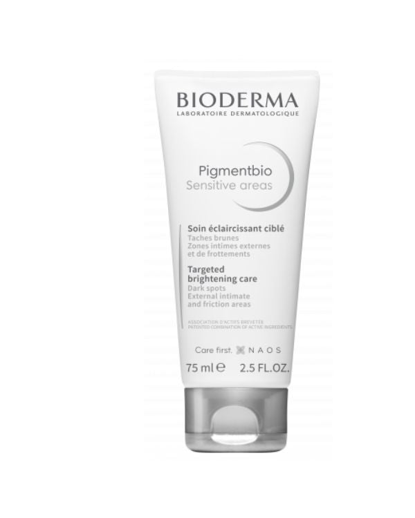 Bioderma Pigmentbio Sensitive Areas Cream | Brightens and Evens Skin Tone for Underarms, Bikini, and Delicate Areas