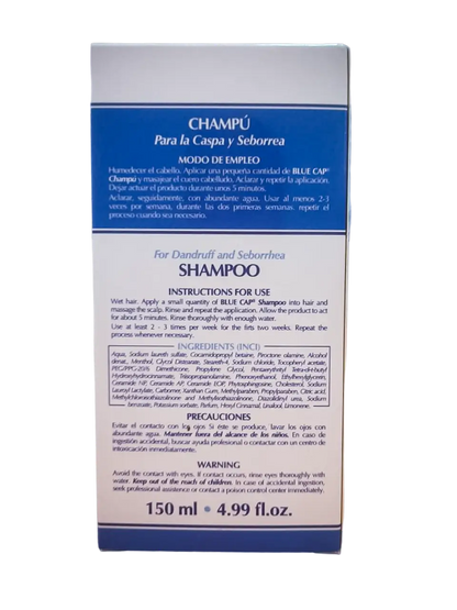 Blue Cap Shampoo | Moisturizing Shampoo for Dry Scalp Relief, 150ml