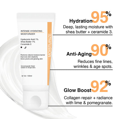 Intense Hydrating Face Moisturizer : Hyaluronic Acid Moisturizer for Glowing Skin - Skin by Dr. G