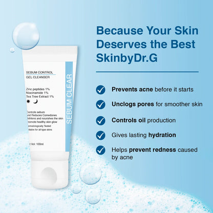 Skinby Dr.G Sebum Control Face Wash: Anti Acne Face Wash | Treats Open Pores