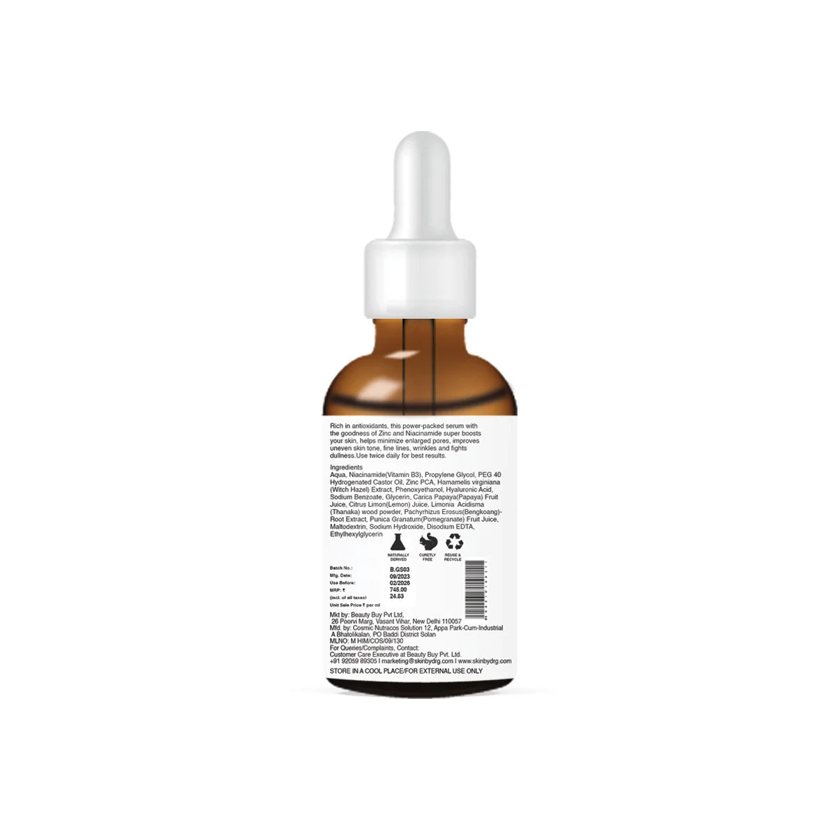 Skinby Dr.G B3 10% Niacinamide Face Serum With 1% Zinc PCA