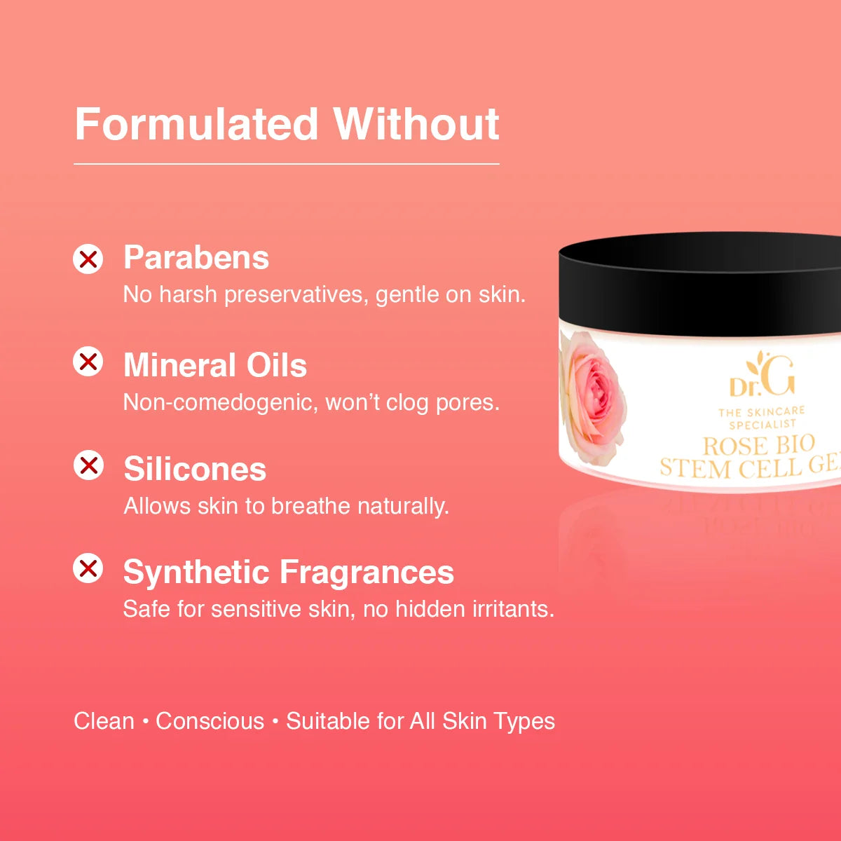Skinby Dr.G Rose Bio Stem Cell Gel | Hydrating & Revitalizing Gel with Rose Stem Cells