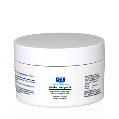 FCL Penta Peel Pads | Exfoliant for Dead Skin Removal | Reduces Fine Lines & Wrinkles | Improves Skin Texture & Shrinks Pores, (100gm)